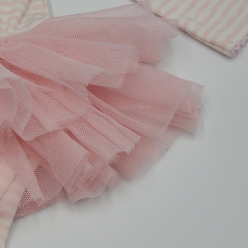 Mud Pie baby girl bunny outfit with tutu size  3-6 months - Picture 3 of 5